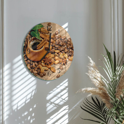 Reloj de pared redondo Almendras con canela