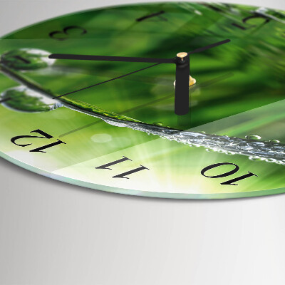 Reloj de pared redondo Gotas de rocío