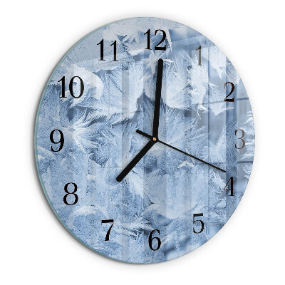 Reloj de pared redondo copos de nieve