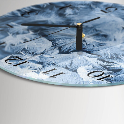 Reloj de pared redondo copos de nieve