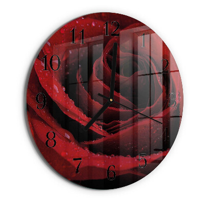 Reloj de pared redondo Rosa