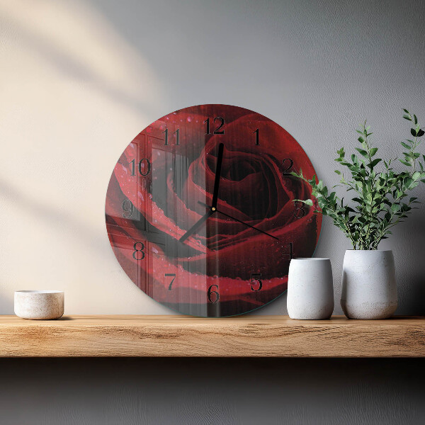 Reloj de pared redondo Rosa