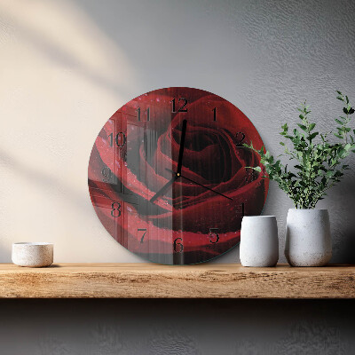 Reloj de pared redondo Rosa