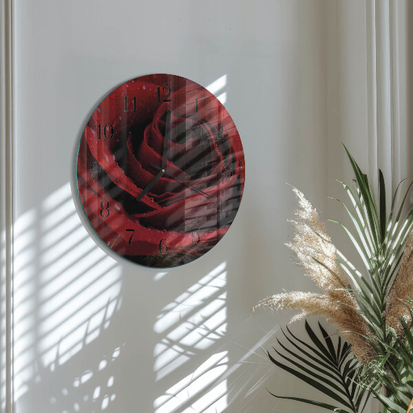 Reloj de pared redondo Rosa