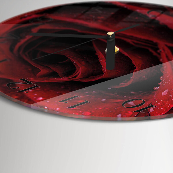 Reloj de pared redondo Rosa