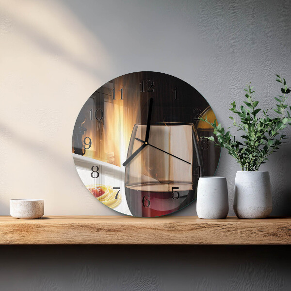 Reloj de pared redondo Espaguetis