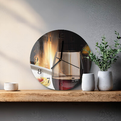 Reloj de pared redondo Espaguetis