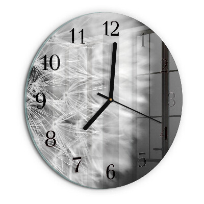 Reloj de pared redondo Diente de león