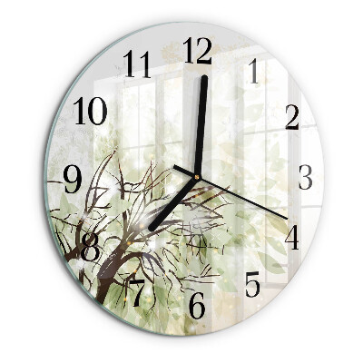 Reloj de pared redondo Árbol