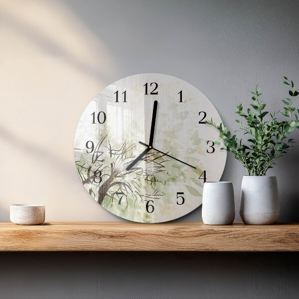 Reloj de pared redondo Árbol
