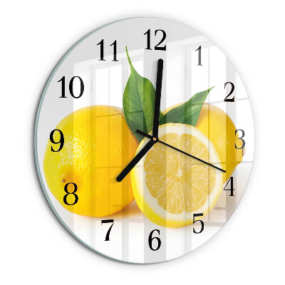 Reloj de pared redondo Limones
