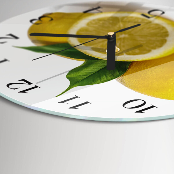 Reloj de pared redondo Limones