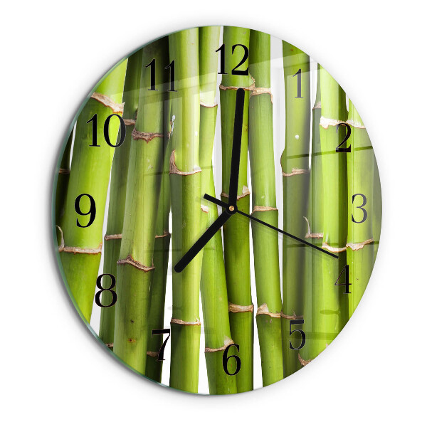 Reloj de pared redondo Bambúes