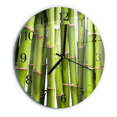 Reloj de pared redondo Bambúes