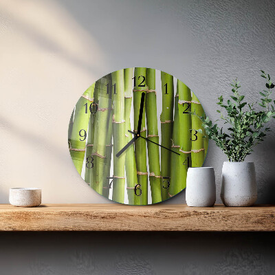 Reloj de pared redondo Bambúes