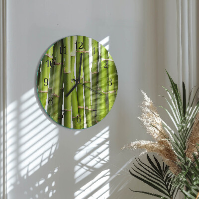 Reloj de pared redondo Bambúes