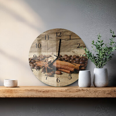 Reloj de pared redondo Anís Canela