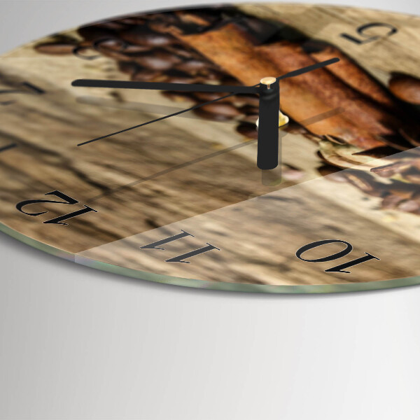Reloj de pared redondo Anís Canela