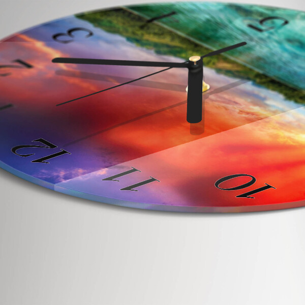 Reloj de pared redondo Paisaje