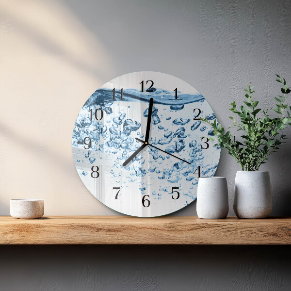Reloj de pared redondo Agua