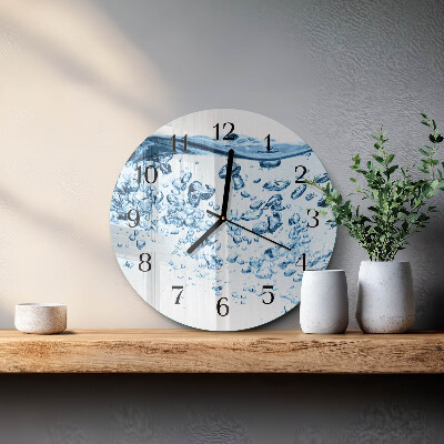 Reloj de pared redondo Agua