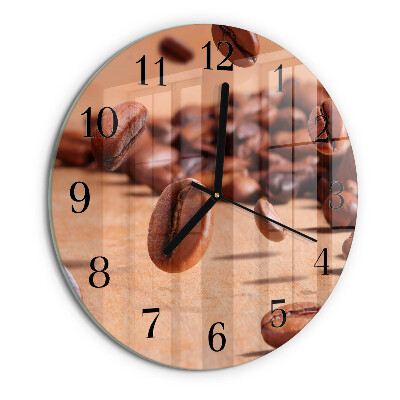Reloj de pared redondo Granos de café