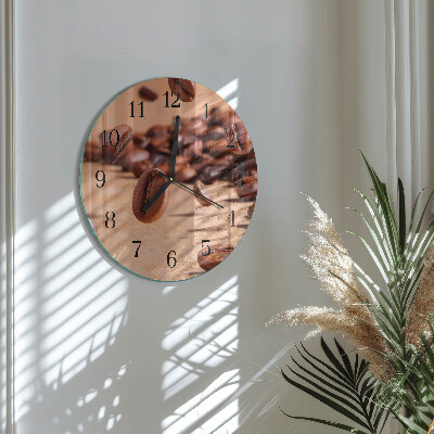 Reloj de pared redondo Granos de café