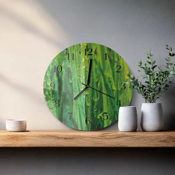 Reloj de pared redondo Césped