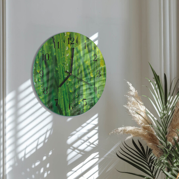 Reloj de pared redondo Césped