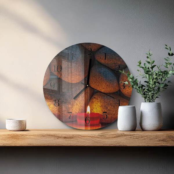 Reloj de pared redondo Piedras