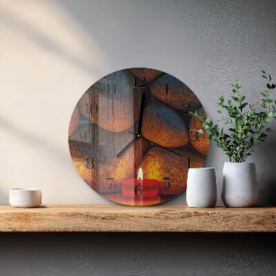 Reloj de pared redondo Piedras