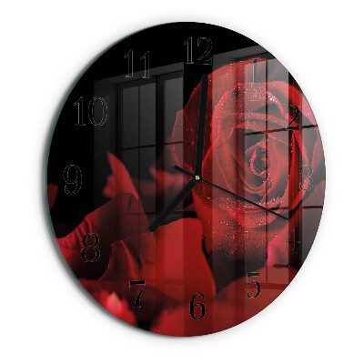 Reloj de pared redondo Rosa
