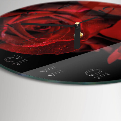 Reloj de pared redondo Rosa