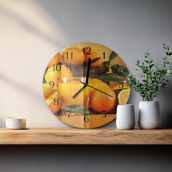 Reloj de pared redondo Naranjas