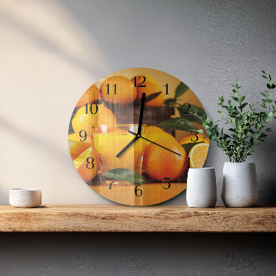 Reloj de pared redondo Naranjas