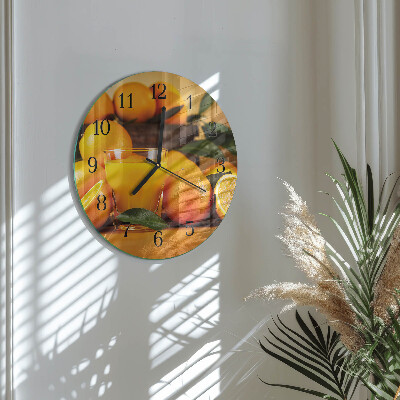 Reloj de pared redondo Naranjas