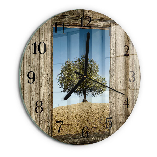 Reloj de pared redondo Árbol