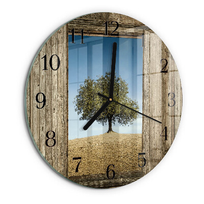 Reloj de pared redondo Árbol