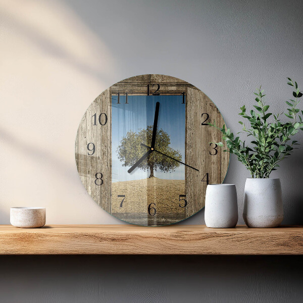 Reloj de pared redondo Árbol