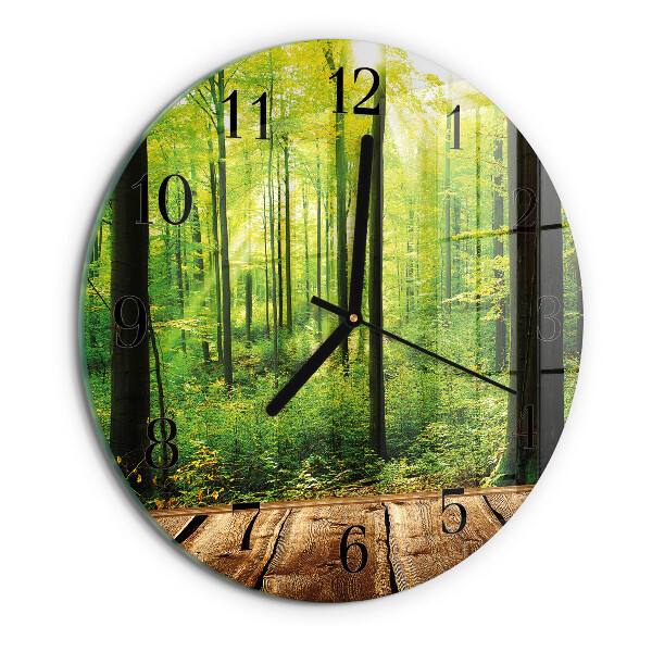 Reloj de pared redondo Bosque