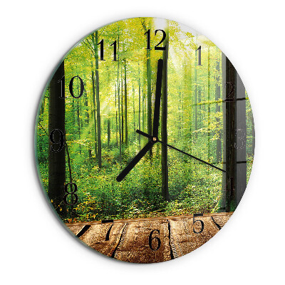 Reloj de pared redondo Bosque