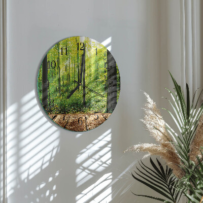 Reloj de pared redondo Bosque