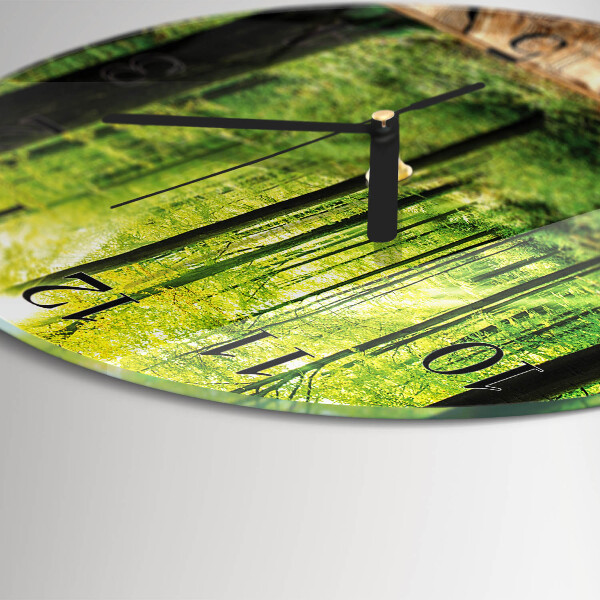 Reloj de pared redondo Bosque