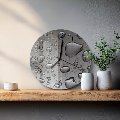 Reloj de pared redondo Gotas