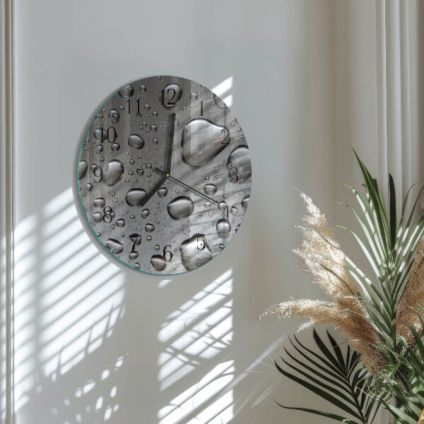 Reloj de pared redondo Gotas