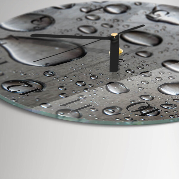 Reloj de pared redondo Gotas