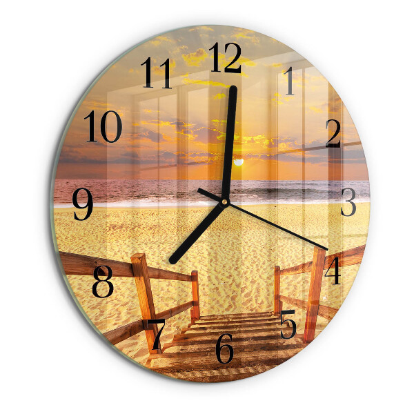 Reloj de pared redondo Puente de playa