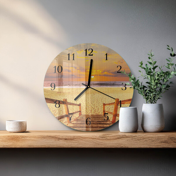 Reloj de pared redondo Puente de playa