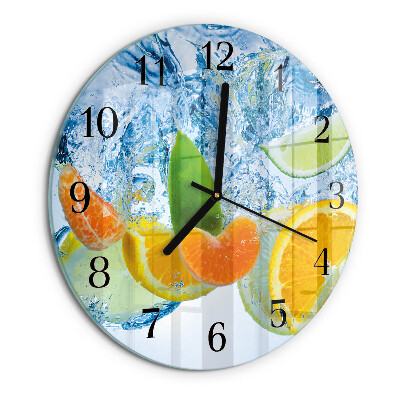 Reloj de pared redondo Planta de cítricos