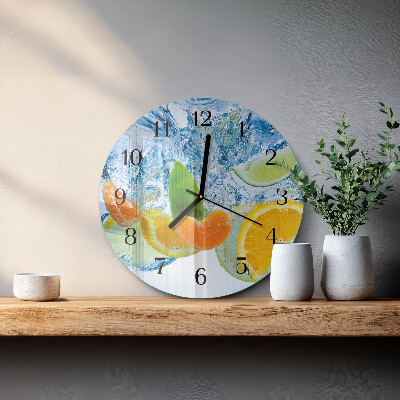 Reloj de pared redondo Planta de cítricos